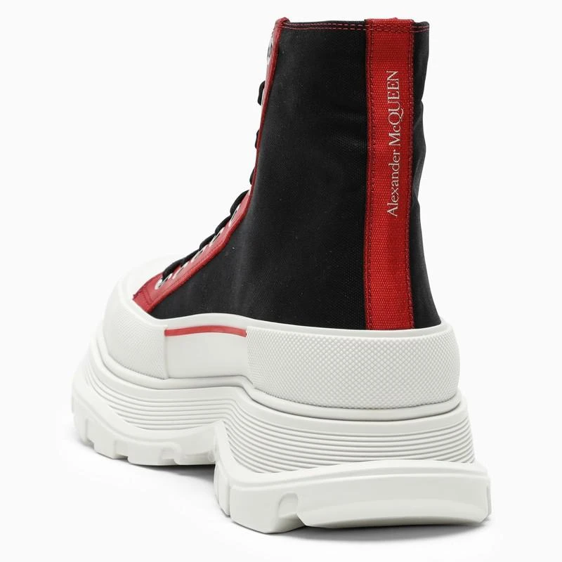 商品Alexander McQueen|Black/red Tread Slick boots,价格¥1478,第4张图片详细描述