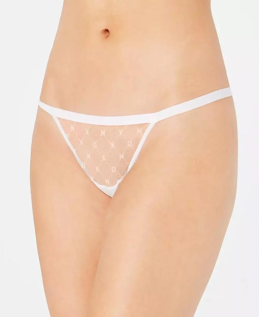 商品DKNY|Monogram Mesh Thong Underwear DK5029,价格¥48,第1张图片