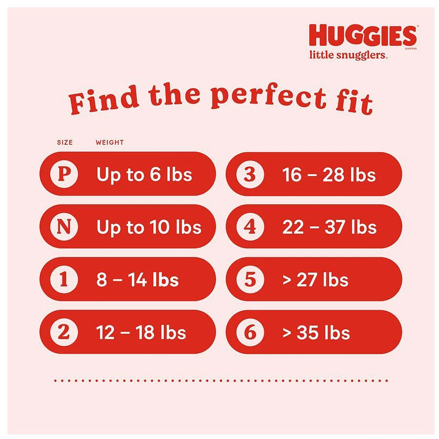 商品Huggies Little Snugglers|Baby Diapers Preemie,价格¥126,第4张图片详细描述