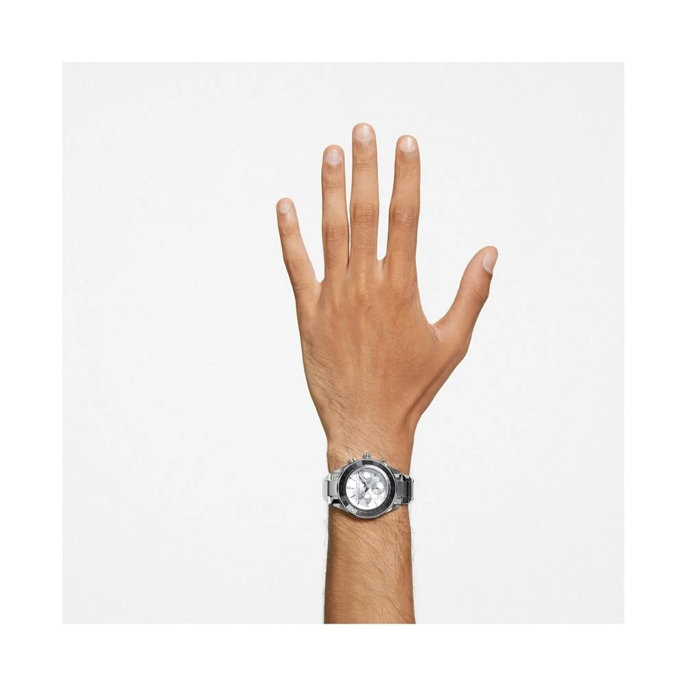 Women's Quartz Silver Tone Stainless Steel Watch, Swiss Made 39mm 商品