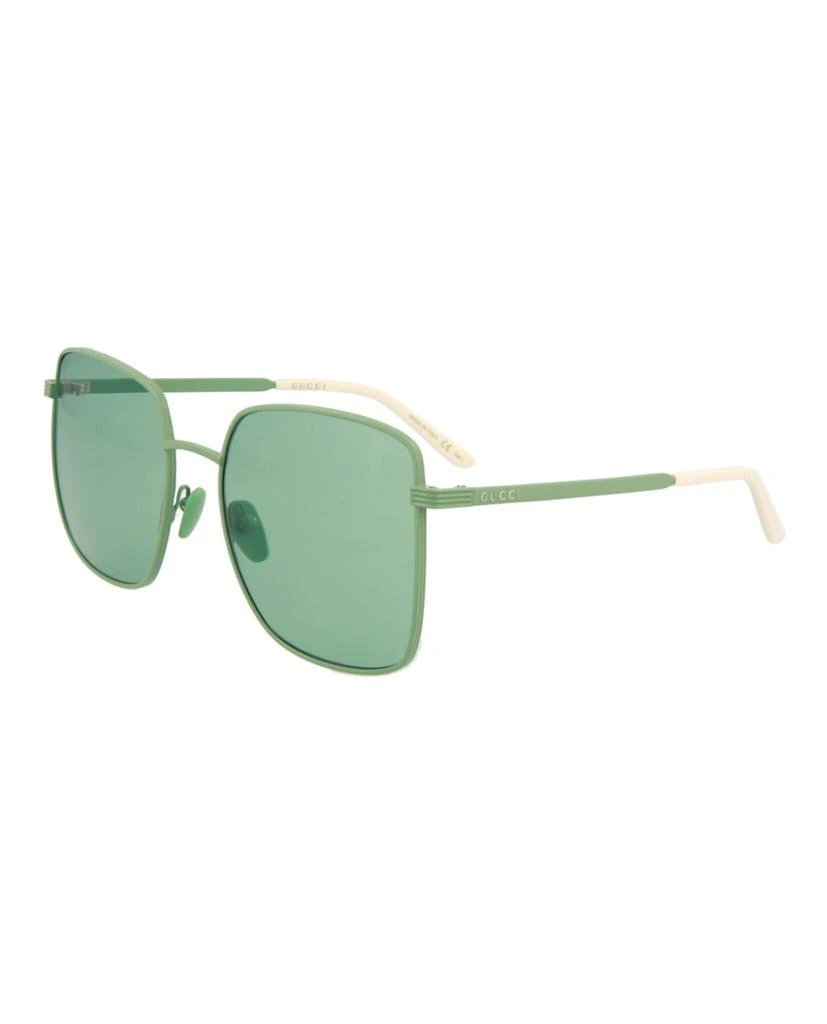 商品Gucci|Square-Frame Metal Sunglasses,价格¥1109,第2张图片详细描述
