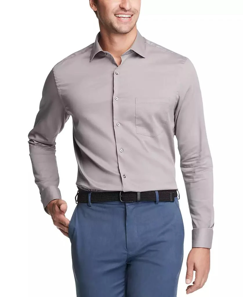 商品Van Heusen|Men's Big & Tall Classic/Regular-Fit Stain Shield Performance Stretch Textured Dress Shirt,价格¥196,第1张图片