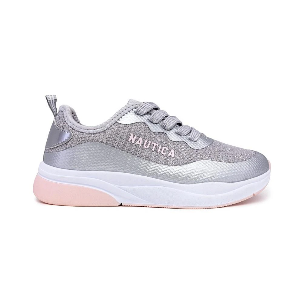 商品Nautica|Big Girls Tupple Casual Glitter Lace Up Sneakers,价格¥177,第2张图片详细描述