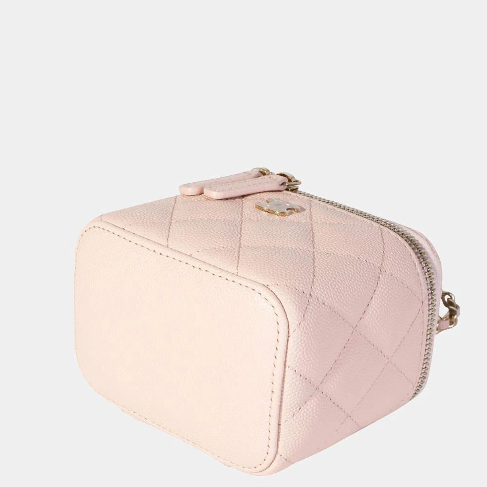 Chanel Beige Quilted Caviar Leather Vanity Shoulder Bag  商品