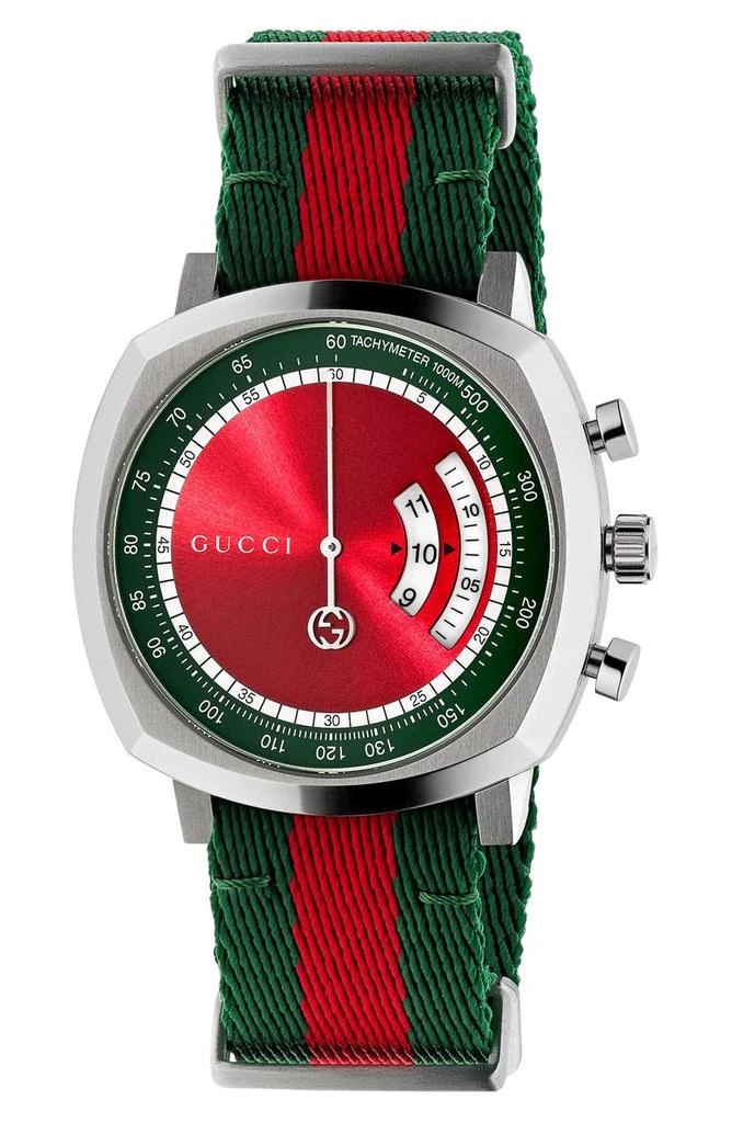 商品Gucci|Grip Eco Nylon Strap Chronograph, 40mm,价格¥6980,第1张图片