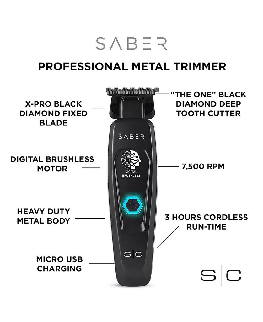 商品StyleCraft Professional|Saber Cordless Professional Hair Trimmer,价格¥1543,第3张图片详细描述