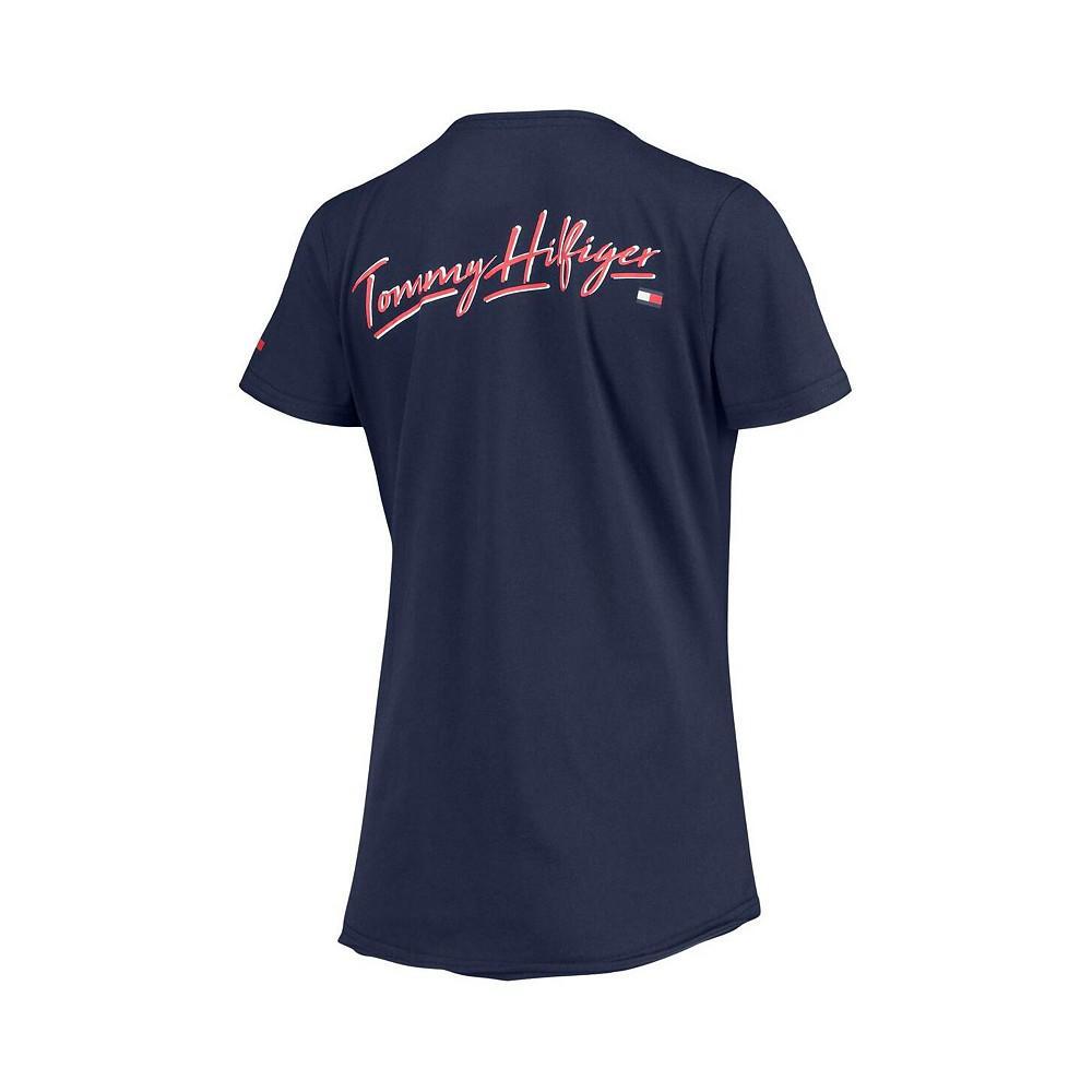 商品Tommy Hilfiger|Women's College Navy Seattle Seahawks Riley V-Neck T-shirt,价格¥257,第5张图片详细描述
