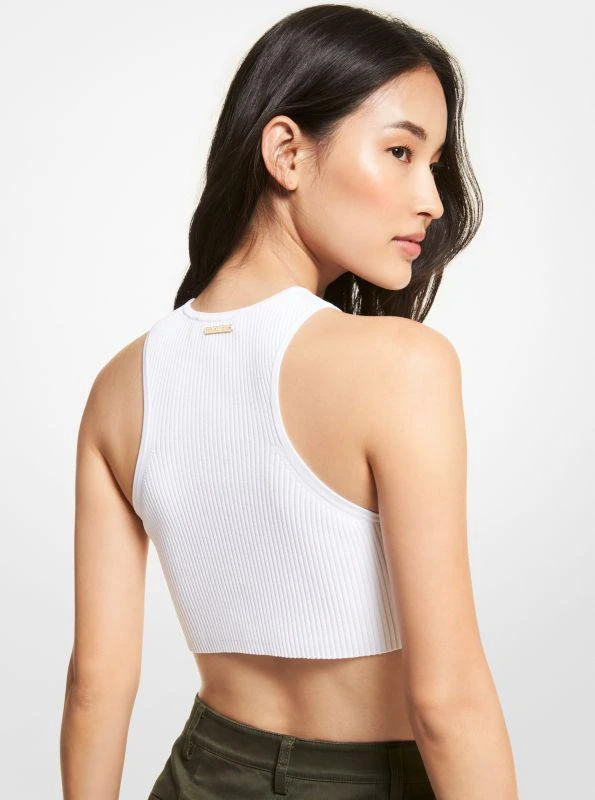 商品Michael Kors|Ribbed Stretch Viscose Cropped Tank Top,价格¥732,第2张图片详细描述