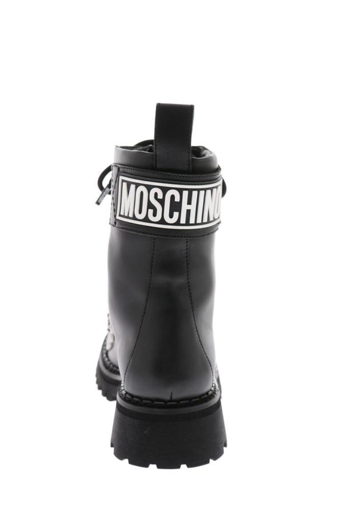 商品Moschino|Moschino Men's  Black Other Materials Ankle Boots,价格¥4410,第5张图片详细描述