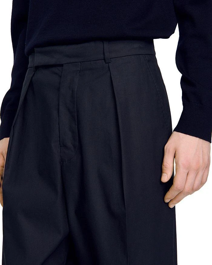 商品Sandro|Gerard Wool Wide Leg Pleated Pants,价格¥1915,第5张图片详细描述