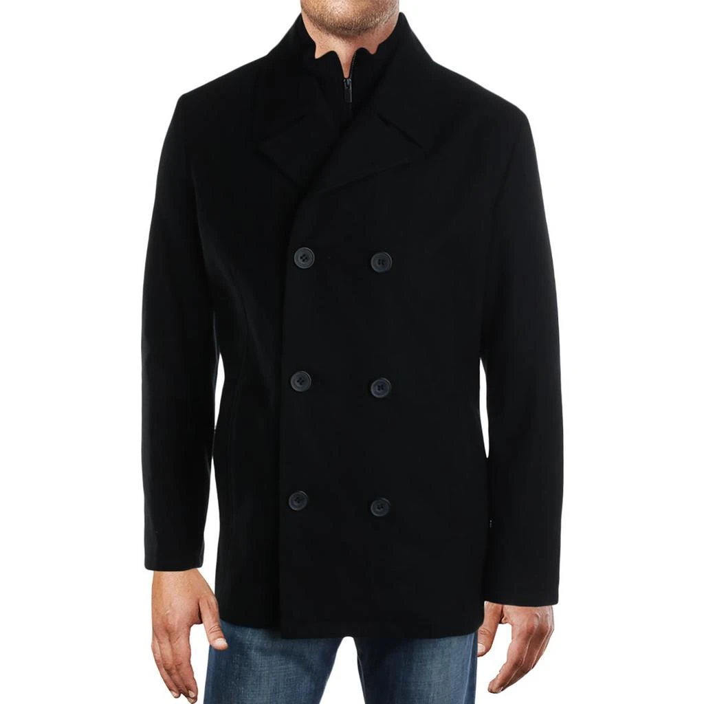 商品Kenneth Cole|Kenneth Cole New York Mens Wool Blend Winter Pea Coat,价格¥614,第1张图片