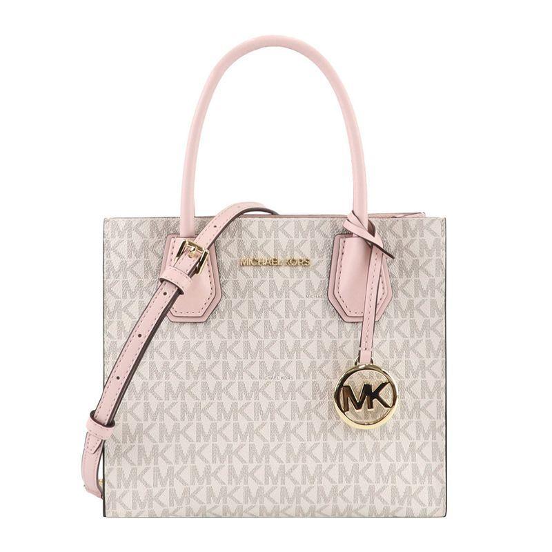 商品Michael Kors|美国直邮Michael Kors 奥莱 MERCER 中号PVC女士单肩斜挎手提包,价格¥2547,第1张图片