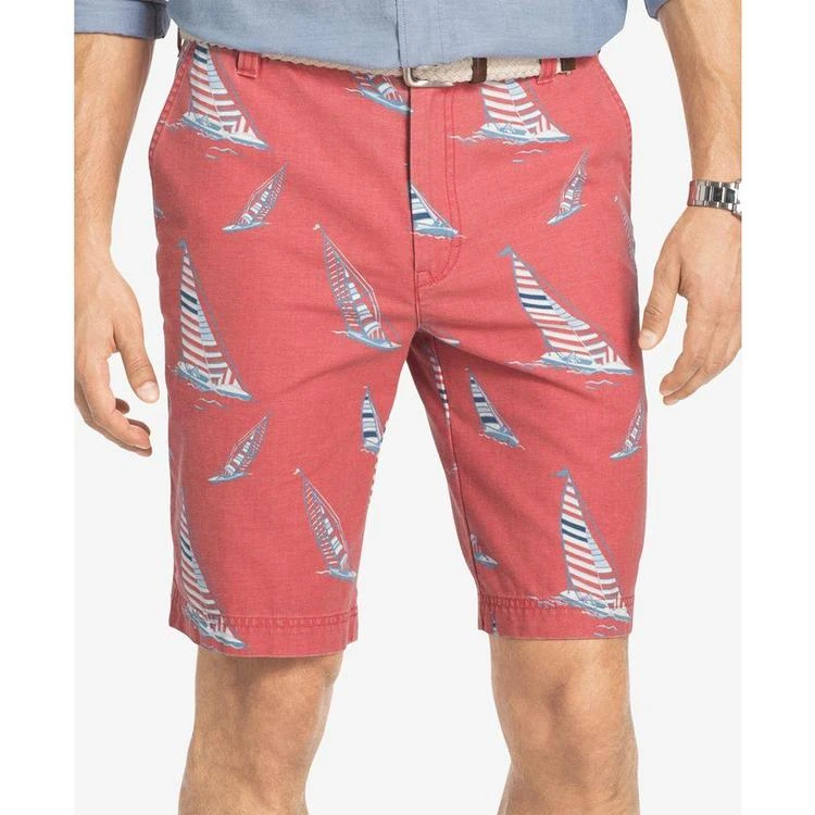 商品IZOD|Men's Sailboat Print 10.5" Shorts,价格¥127,第1张图片