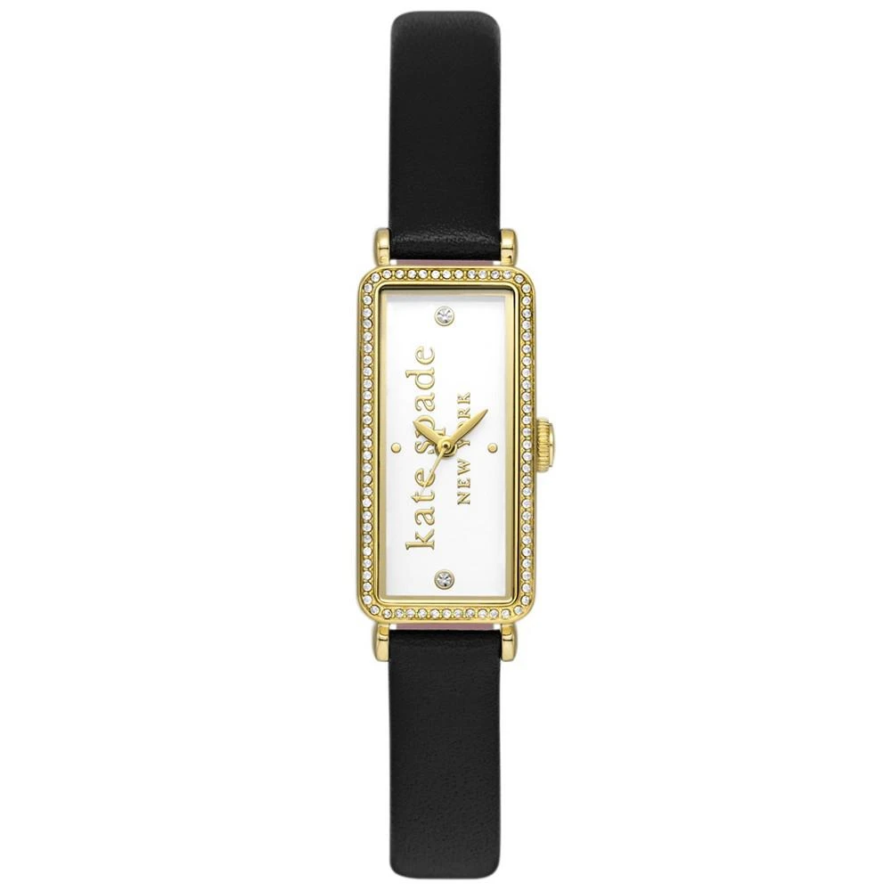 商品Kate Spade|Women's Rosedale Three Hand Black Pro-Planet Leather Watch 32mm,价格¥1717,第1张图片