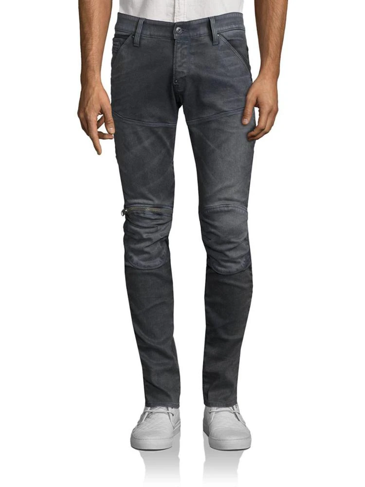商品G-Star|5620 3D Skinny Zip Knee Jeans,价格¥1424,第1张图片