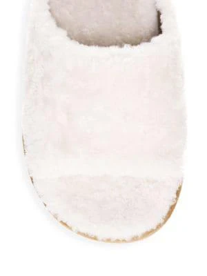 商品Vince|Kalina Shearling-Lined Suede Slippers,价格¥237,第4张图片详细描述