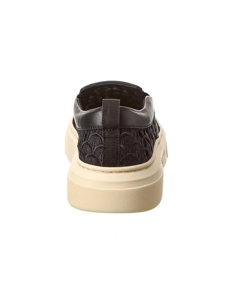 商品Salvatore Ferragamo|Ferragamo Cassina La Leather-Trim Slip-On Sneaker,价格¥3355,第3张图片详细描述
