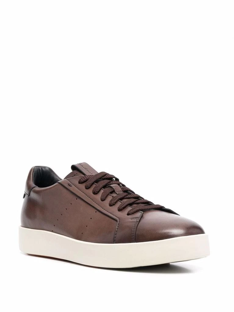 商品Santoni|SANTONI LEATHER SNEAKERS,价格¥2765,第3张图片详细描述