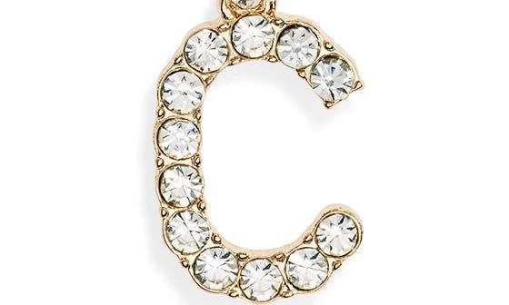 商品BAUBLEBAR|Crystal Initial Pendant Necklace,价格¥88,第4张图片详细描述