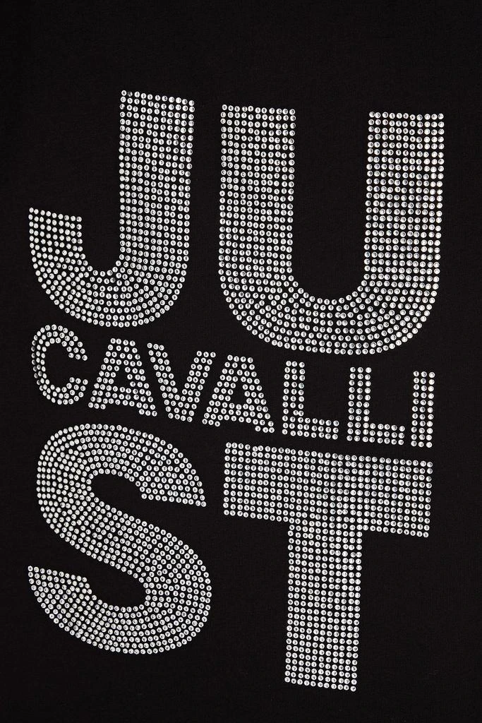 商品Just Cavalli|Crystal-embellished cotton-jersey T-shirt,价格¥585,第2张图片详细描述