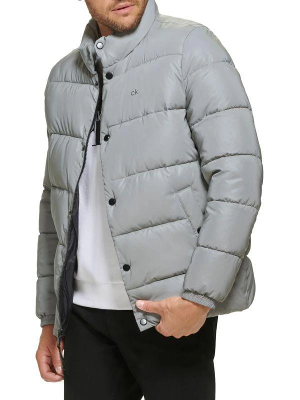 商品Calvin Klein|Sheen Water-Resistant Down Puffer Jacket,价格¥1218,第3张图片详细描述