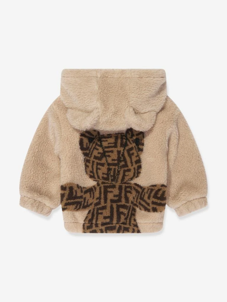 商品Fendi|Fendi Baby Wool Bear Hoodie in Beige,价格¥4239,第2张图片详细描述