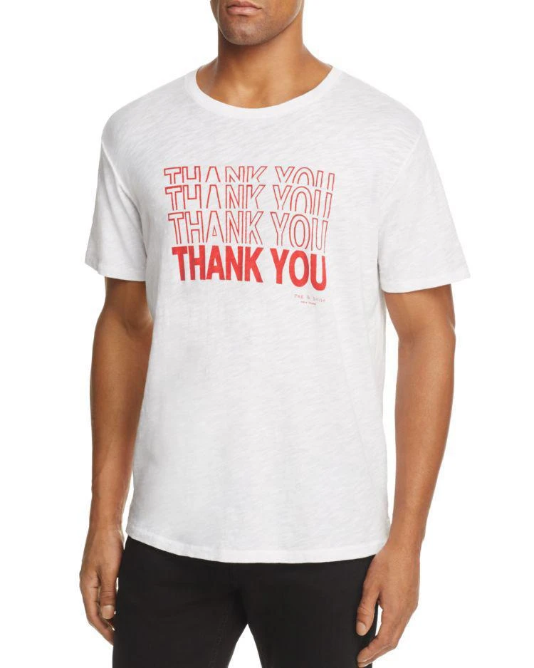 商品Rag & Bone|Thank You Crewneck Short Sleeve Tee,价格¥323,第1张图片