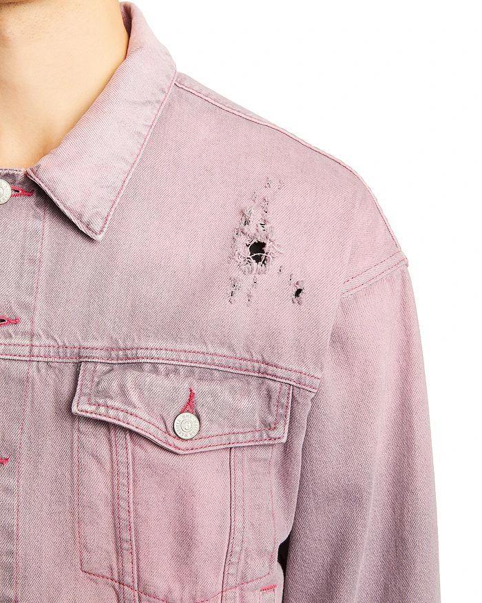 商品MM6|Cotton Ripped Denim Jacket,价格¥1819,第4张图片详细描述