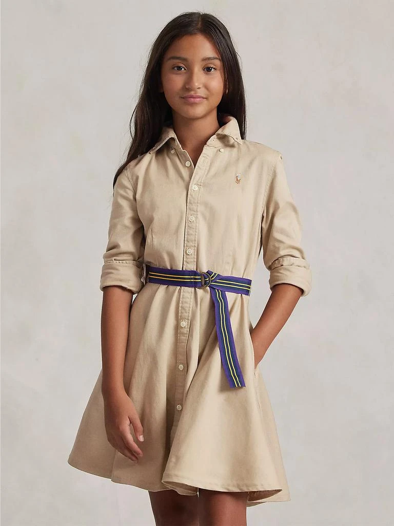 商品Ralph Lauren|Little Girl's & Girl's Belted Chino Dress,价格¥523,第3张图片详细描述