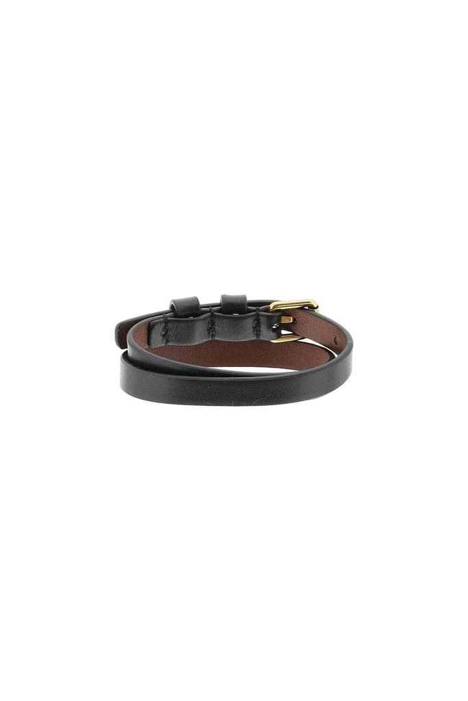商品Alexander McQueen|DOUBLE WRAP LEATHER BRACELET,价格¥964,第2张图片详细描述