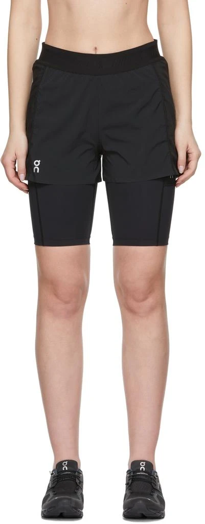 商品On|Black Active Running Shorts,价格¥923,第1张图片