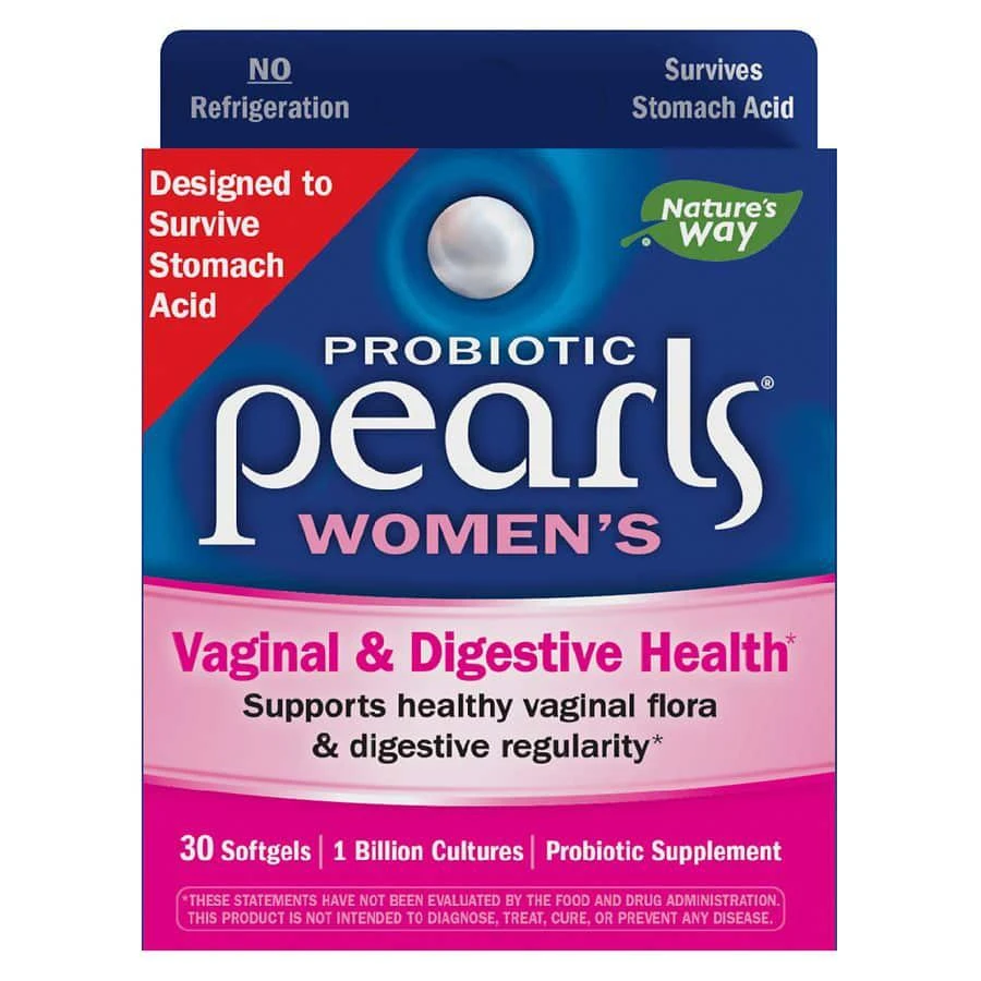 商品Nature's Way|Probiotic Pearls Women's Vaginal & Digestive Health Softgels,价格¥150,第1张图片