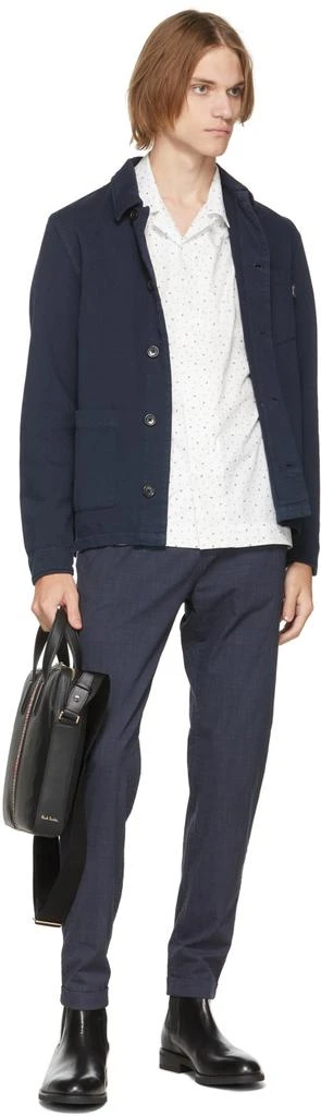 商品Paul Smith|White Music Note Short Sleeve Shirt,价格¥1238,第4张图片详细描述