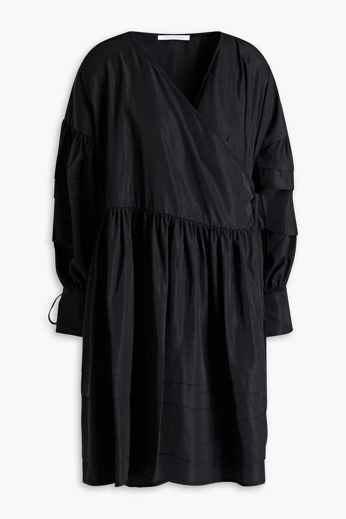 商品CECILIE BAHNSEN|Amelie gathered taffeta wrap dress,价格¥1822,第1张图片