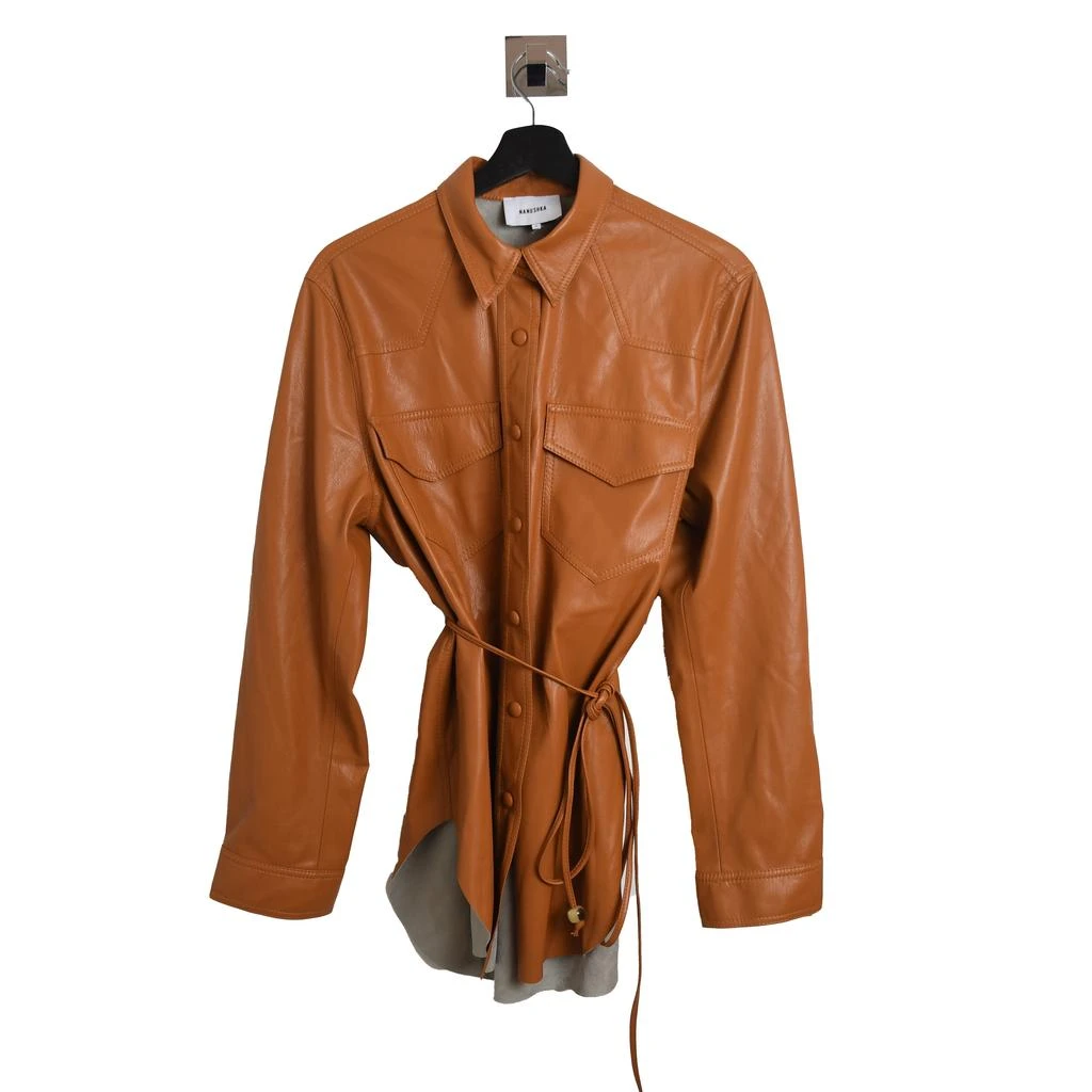 商品Nanushka|Nanushka Leather Shirt Caramel,价格¥2344,第1张图片