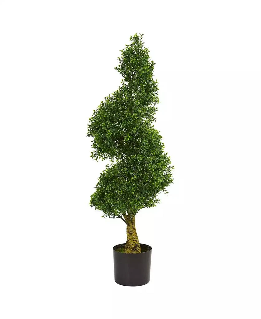 商品NEARLY NATURAL|4' Spiral Boxwood Artificial Tree, UV Resistant,价格¥1376,第1张图片