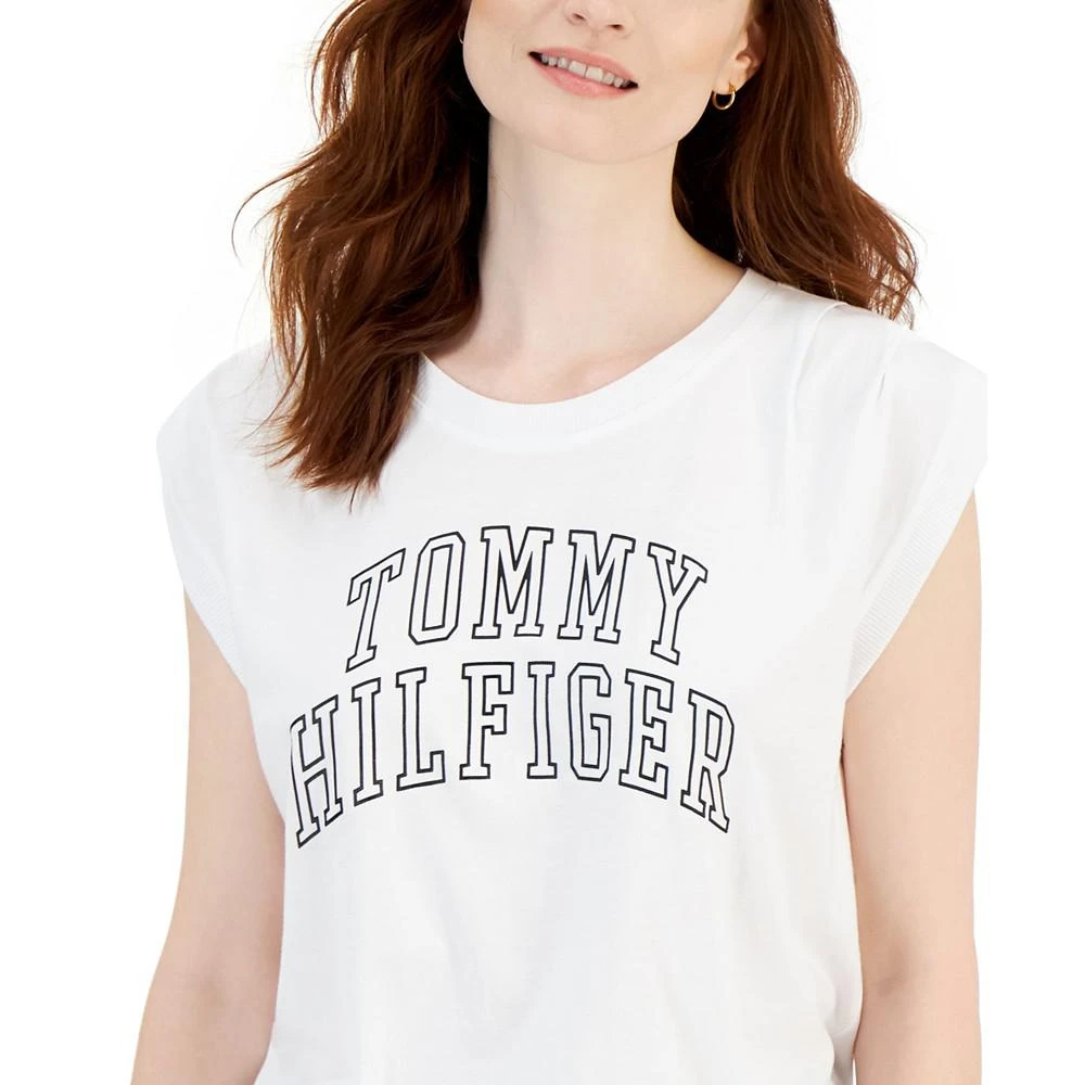 商品Tommy Hilfiger|Women's Sleeveless Logo Muscle T-Shirt,价格¥100,第3张图片详细描述