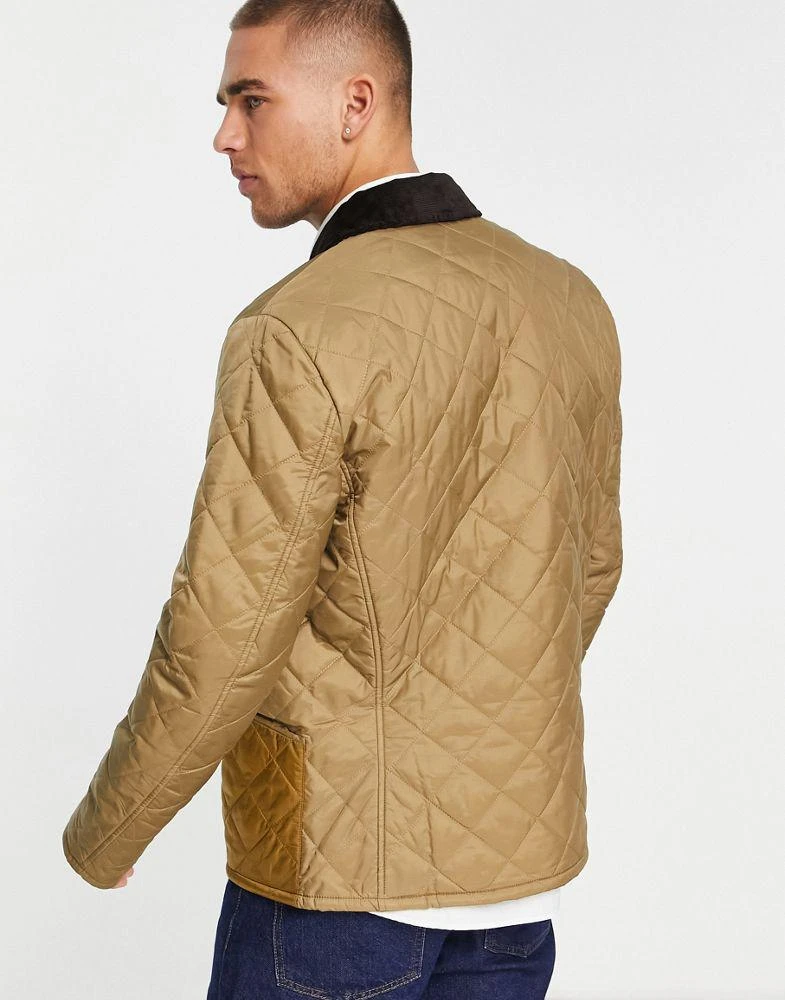 商品Barbour|Barbour Beacon Starling patch quilted jacket in stone,价格¥980,第2张图片详细描述