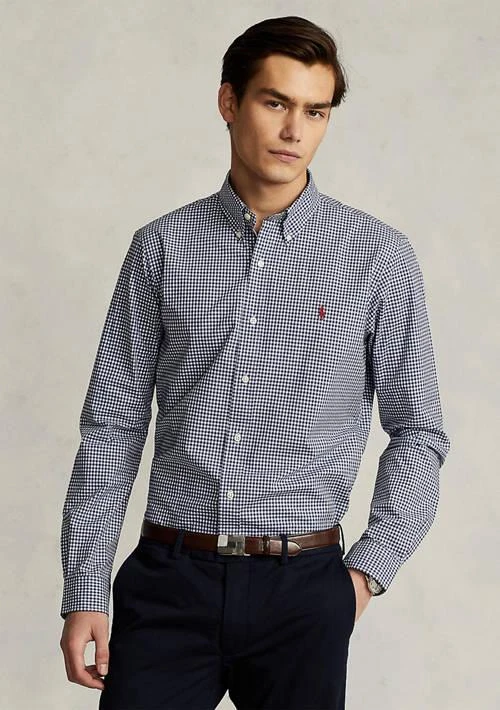 商品Ralph Lauren|Ralph Lauren Classic Fit Gingham Stretch Poplin Shirt,价格¥949,第1张图片