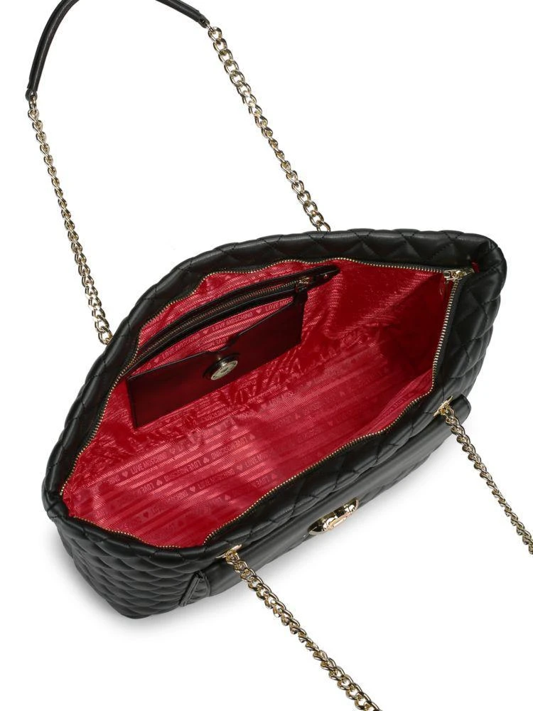 商品Moschino|Quilted Leather Tote,价格¥1259,第2张图片详细描述