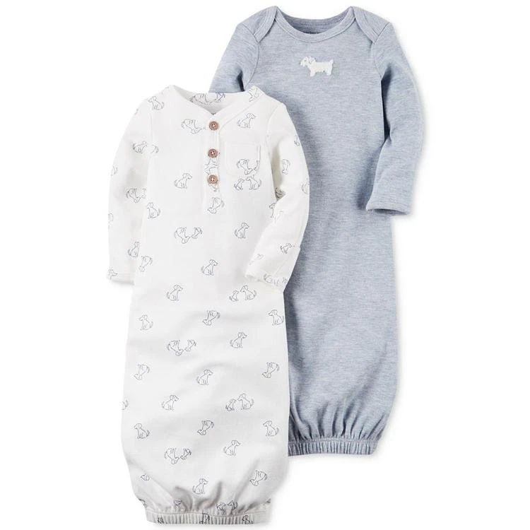 商品Carter's|男婴2-Pk. Puppy Sleeper Gowns, Baby Boys (0-24 months),价格¥76,第1张图片