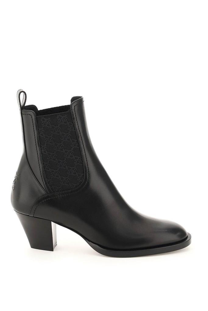 商品Fendi|KARLIGRAPHY LEATHER ANKLE BOOTS,价格¥5667,第1张图片