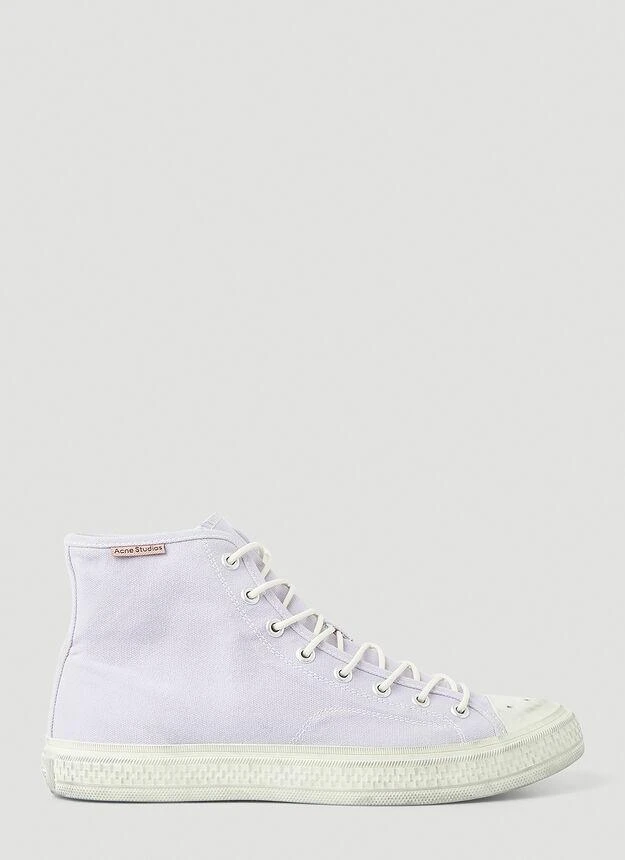 商品Acne Studios|Ballow High Top Tumbled Sneakers in Lilac,价格¥871,第1张图片