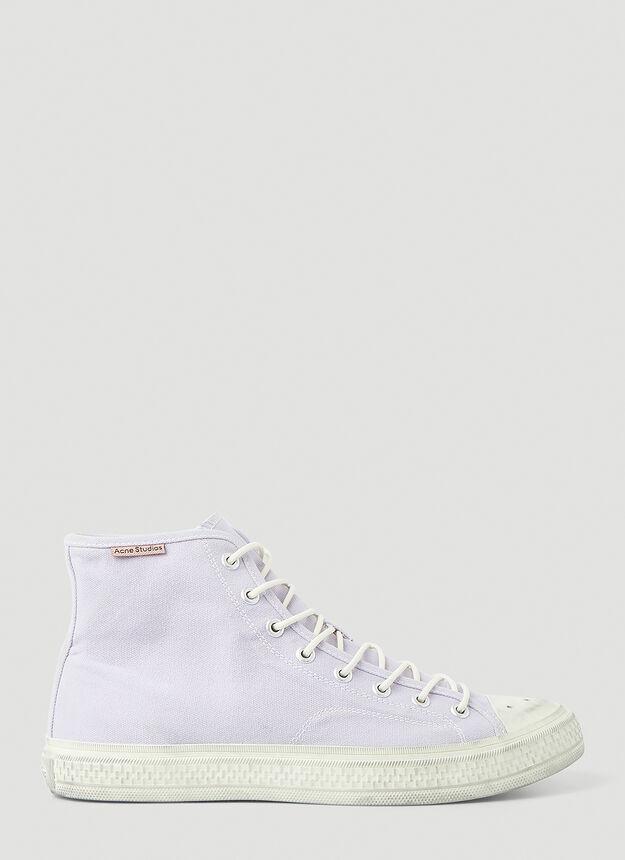 商品Acne Studios|Ballow High Top Tumbled Sneakers in Lilac,价格¥1185,第1张图片