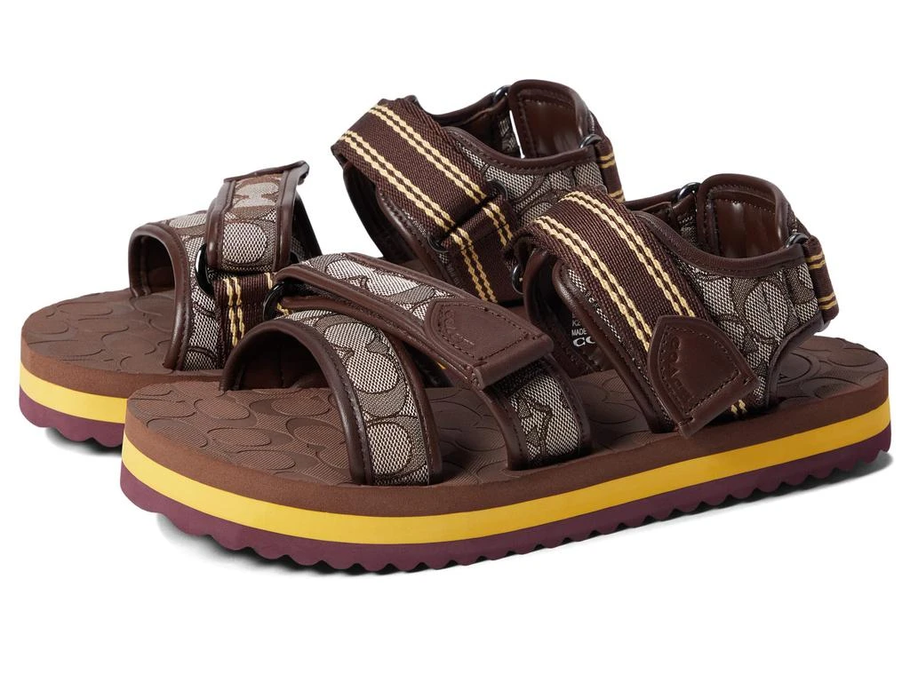 商品Coach|Signature Jacquard Sport Sandal,价格¥761,第1张图片