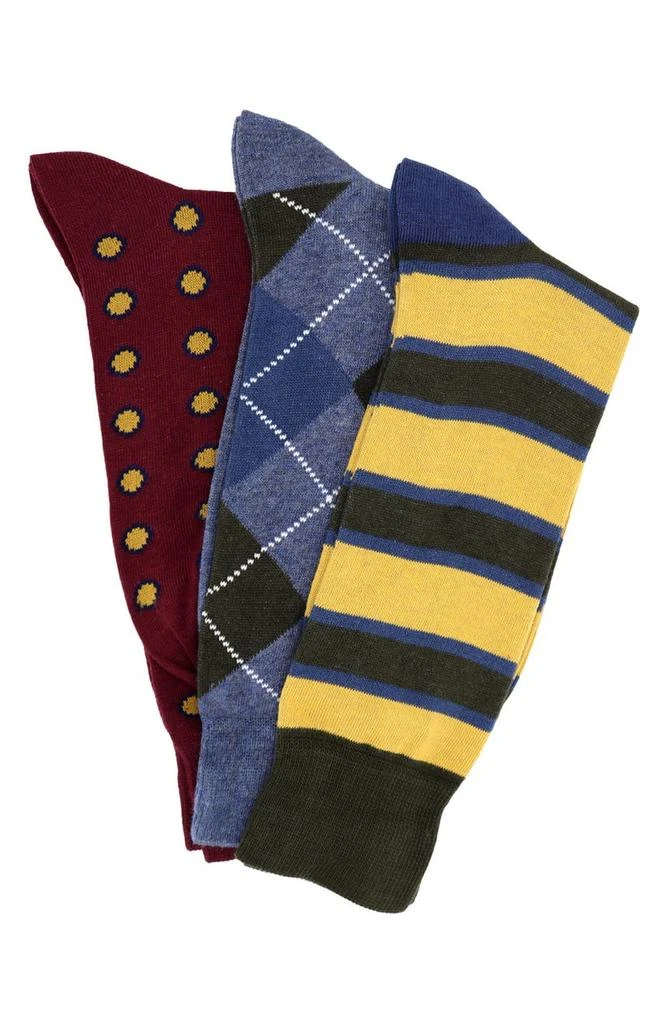 商品Lorenzo Uomo|3-Pack Cotton Crew Socks,价格¥151,第1张图片