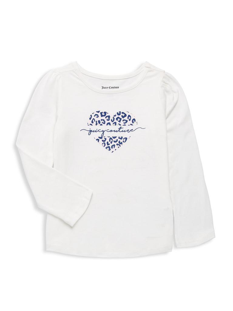 商品Juicy Couture|Little Girl's 3 Piece Faux Fur Vest, Logo Tee & Leopard Pants Set,价格¥183,第6张图片详细描述
