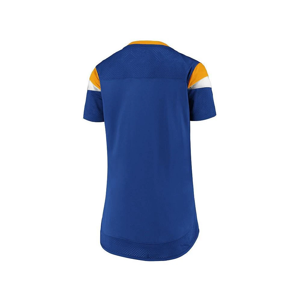 商品Majestic|St. Louis Blues Women's Athena Lace Up Shirt,价格¥447,第2张图片详细描述