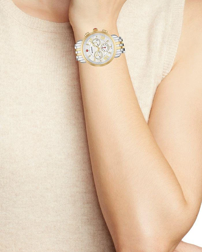 商品Michele|Sport Sail Diamond Chronograph, 38mm,价格¥19476,第2张图片详细描述