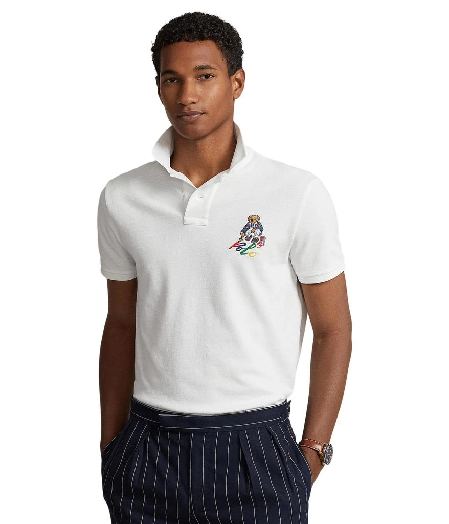 商品Ralph Lauren|Classic Fit Polo Bear Mesh Polo Shirt,价格¥606,第1张图片